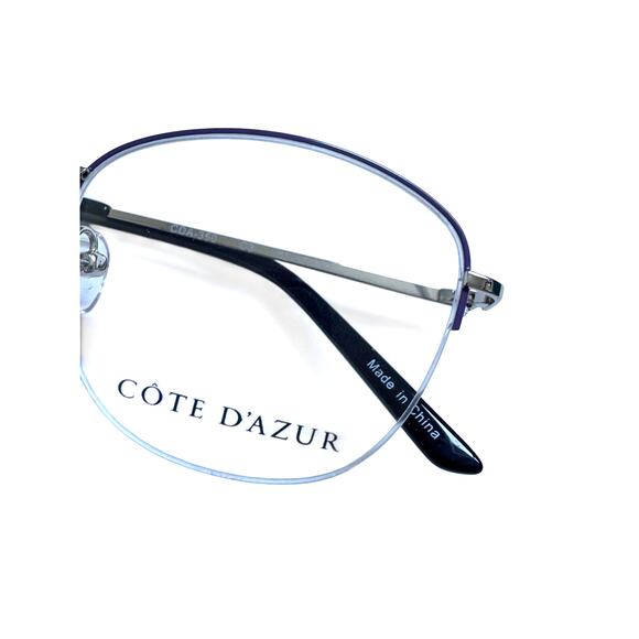 NEW Cote d\'Azur 350 Purple Chrome Eyeglasses main image 7